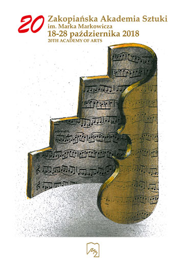 Okładka katalogu jubileuszowego XX Zakopiańskiej Akademii Sztuki